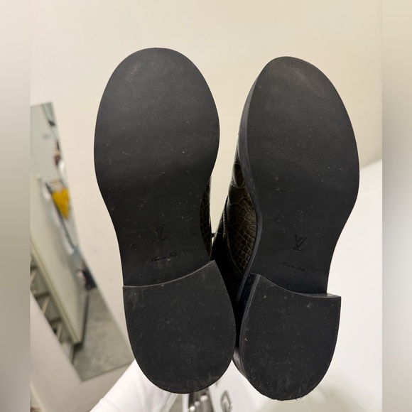 Authentic Louis Vuitton Leather Combat Boots - Picture 5 of 6